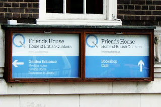 Friends House London, sign